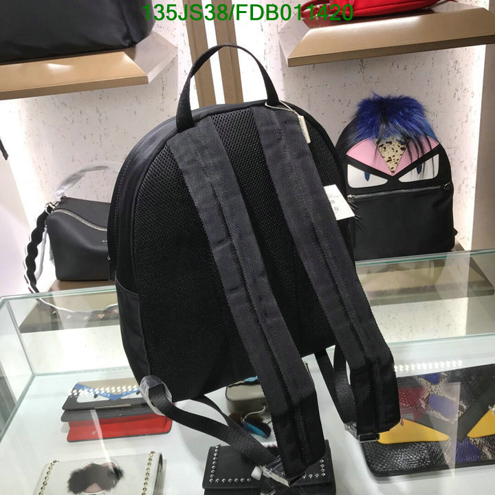 Fendi Bag-(Mirror)-Backpack-,Code: FDB011420,$: 135USD