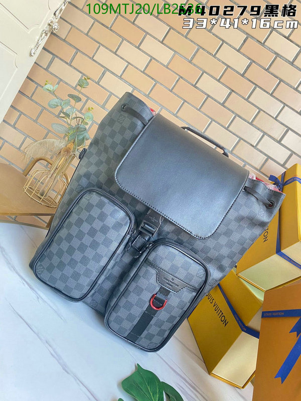 LV Bags-(4A)-Backpack-,Code: LB2536,$: 109USD