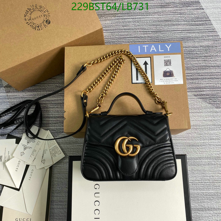 Gucci Bag-(Mirror)-Marmont,Code: LB731,$: 229USD