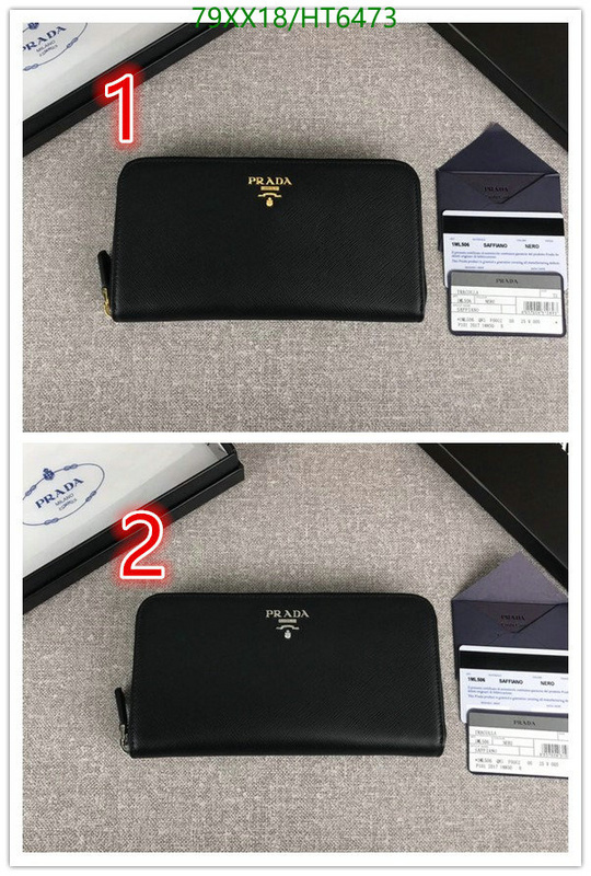 Prada Bag-(Mirror)-Wallet-,Code: HT6473,$: 79USD