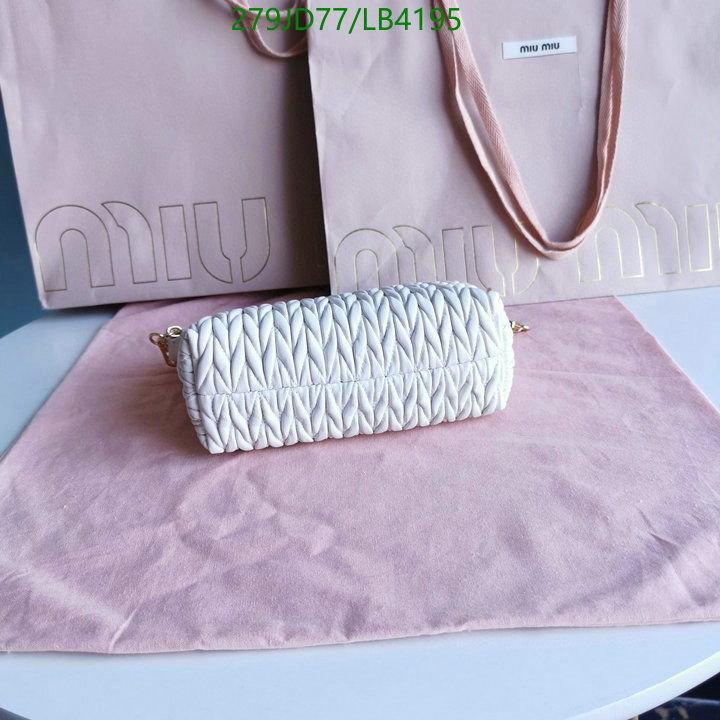 Miu Miu Bag-(Mirror)-Diagonal-,Code: LB4195,$: 279USD