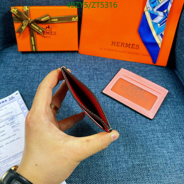 Hermes Bag-(4A)-Wallet-,Code: ZT5316,$: 49USD