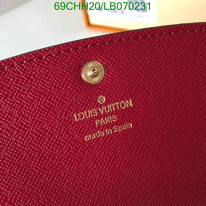 LV Bags-(Mirror)-Wallet-,Code: LB070231,$: 69USD