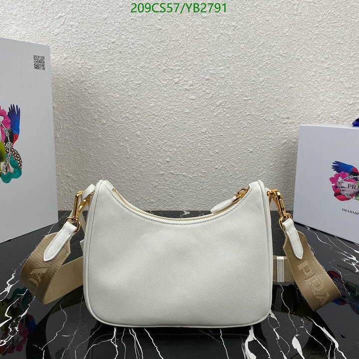 Prada Bag-(Mirror)-Diagonal-,Code: YB2791,$: 209USD