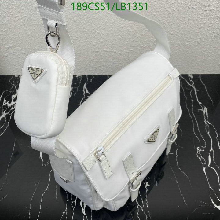 Prada Bag-(Mirror)-Diagonal-,Code: LB1351,$: 189USD