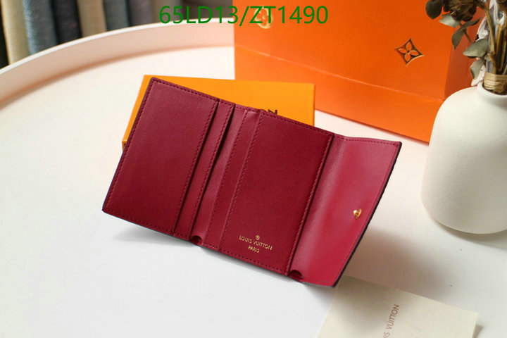 LV Bags-(Mirror)-Wallet-,Code: ZT1490,$: 65USD