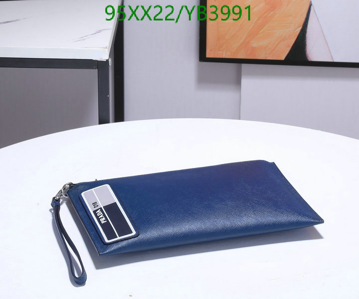 Prada Bag-(Mirror)-Clutch-,Code: YB3991,$: 95USD