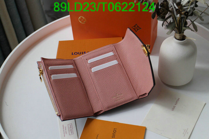 LV Bags-(Mirror)-Wallet-,Code: T0622124,$: 89USD