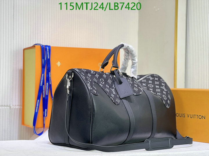 LV Bags-(4A)-Keepall BandouliRe 45-50-,Code: LB7420,$: 115USD