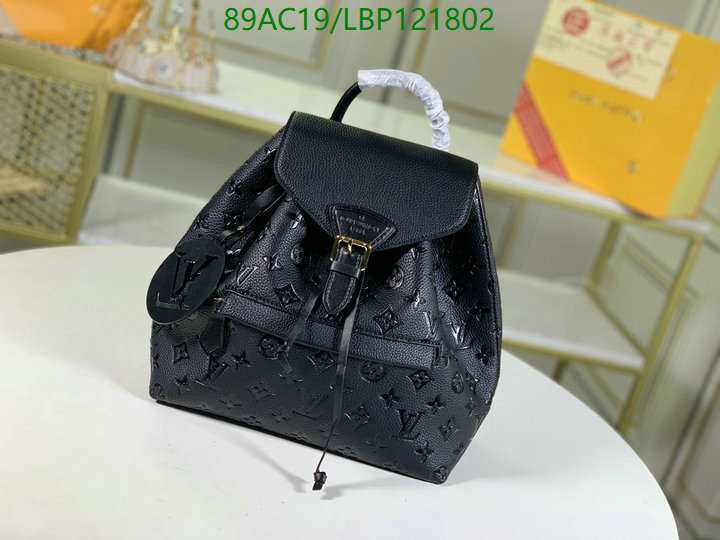 LV Bags-(4A)-Backpack-,Code: LBP121802,$: 89USD