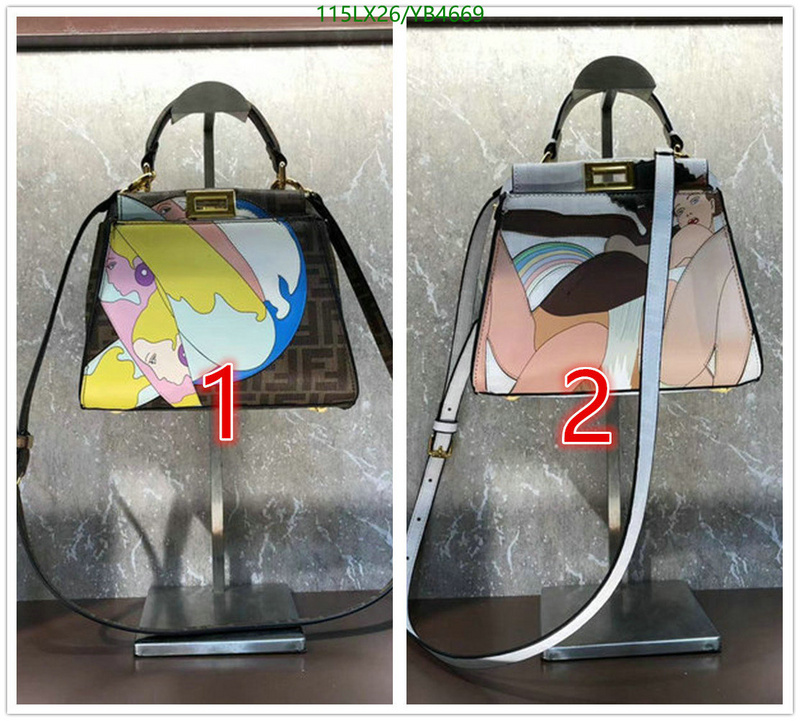 Fendi Bag-(4A)-Peekaboo,Code: YB4669,$: 115USD