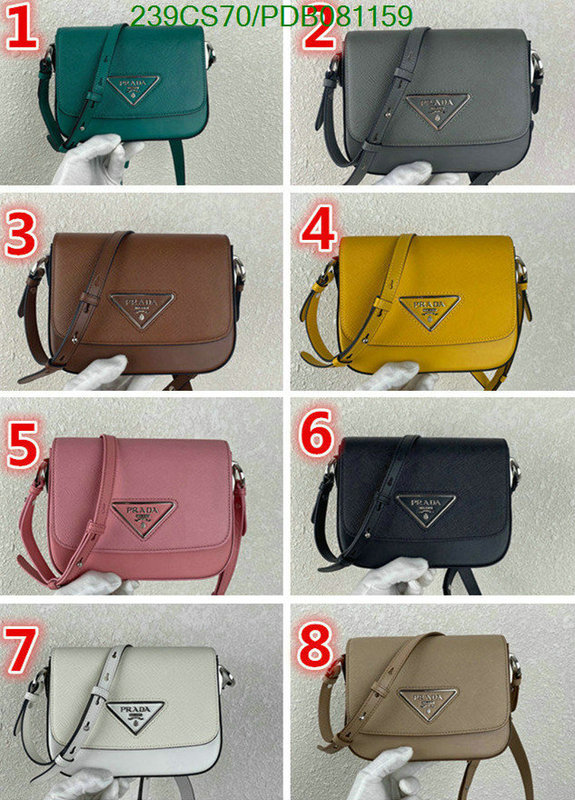 Prada Bag-(Mirror)-Diagonal-,Code:PDB081159,$:239USD