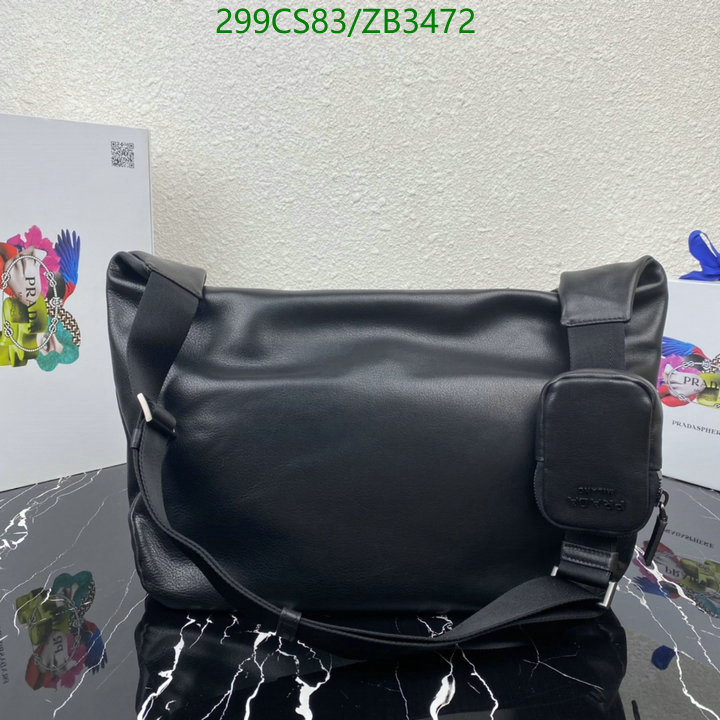 Prada Bag-(Mirror)-Diagonal-,Code: ZB3472,$: 299USD