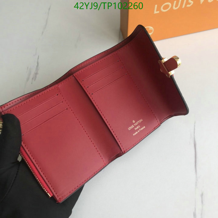 LV Bags-(4A)-Wallet-,Code: TP102260,$: 42USD