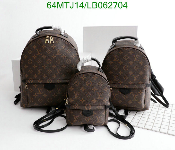 LV Bags-(4A)-Backpack-,Code: LB062704,$: 64USD