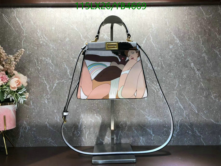 Fendi Bag-(4A)-Peekaboo,Code: YB4669,$: 115USD