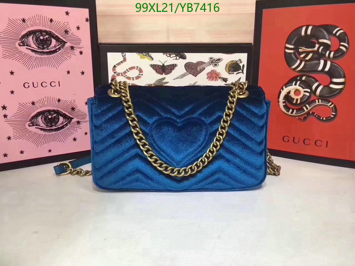 Gucci Bag-(4A)-Marmont,Code: YB7416,$: 99USD