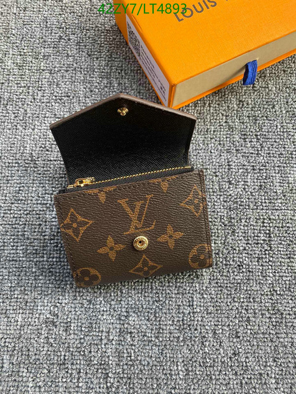 LV Bags-(4A)-Wallet-,Code: LT4893,$: 42USD