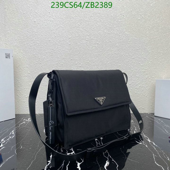 Prada Bag-(Mirror)-Diagonal-,Code: ZB2389,$: 239USD