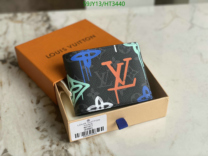 LV Bags-(Mirror)-Wallet-,Code: HT3440,$: 59USD