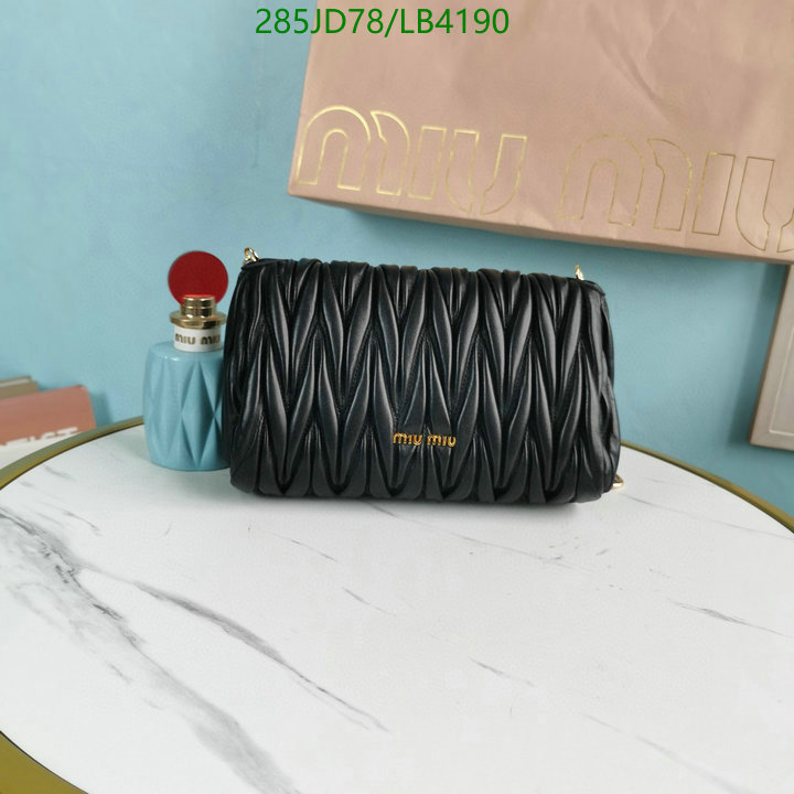 Miu Miu Bag-(Mirror)-Diagonal-,Code: LB4190,$: 285USD