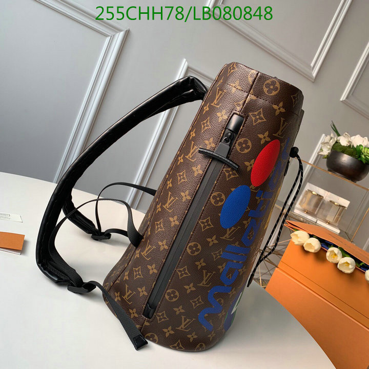 LV Bags-(Mirror)-Backpack-,Code: LB080848,$:255USD