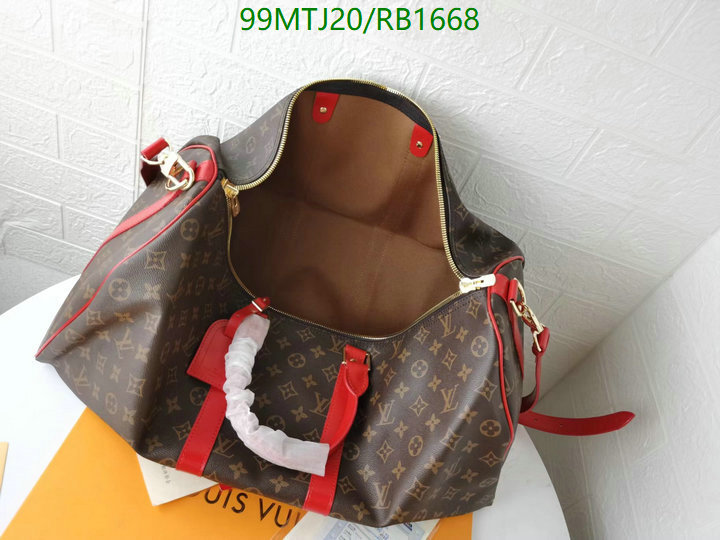 LV Bags-(4A)-Keepall BandouliRe 45-50-,Code:RB1668,$: 99USD