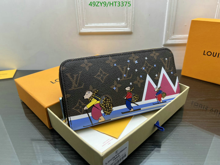 LV Bags-(4A)-Wallet-,Code: HT3375,$: 49USD