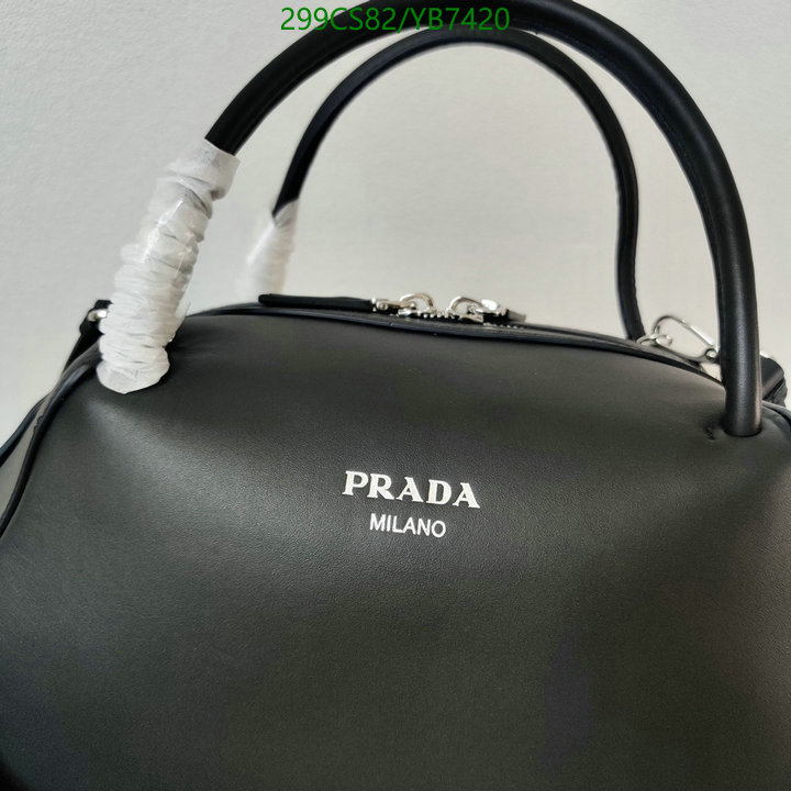 Prada Bag-(Mirror)-Handbag-,Code: YB7420,$: 299USD