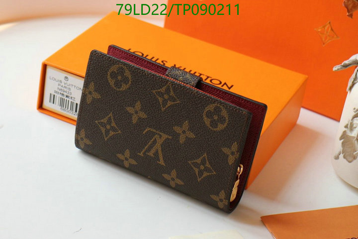 LV Bags-(Mirror)-Wallet-,Code: TP090211,$: 79USD