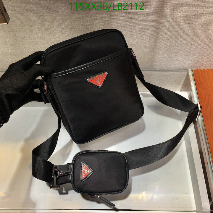 Prada Bag-(Mirror)-Diagonal-,Code: LB2112,$: 115USD