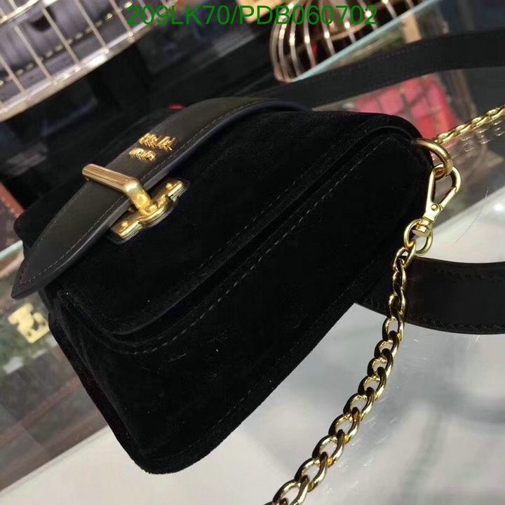 Prada Bag-(Mirror)-Diagonal-,Code: PDB060702,$: 209USD