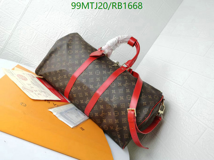 LV Bags-(4A)-Keepall BandouliRe 45-50-,Code:RB1668,$: 99USD