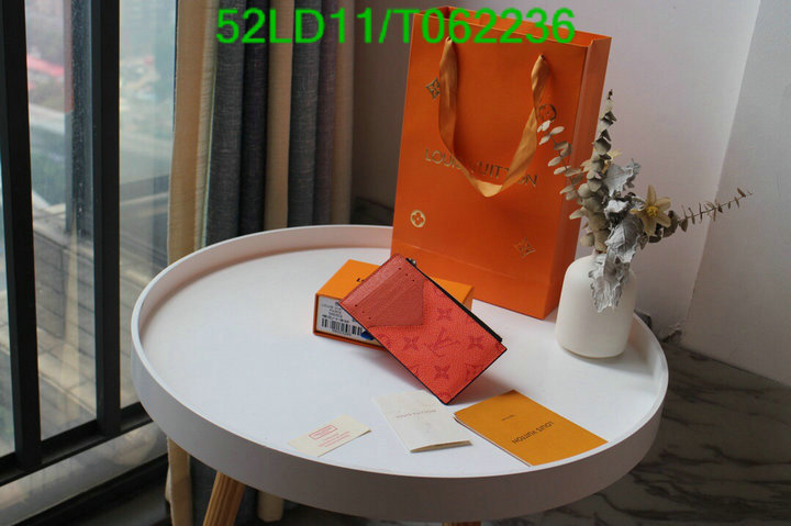 LV Bags-(Mirror)-Wallet-,Code: T062236,$: 52USD