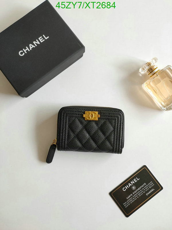 Chanel Bags ( 4A )-Wallet-,Code: XT2684,$: 45USD