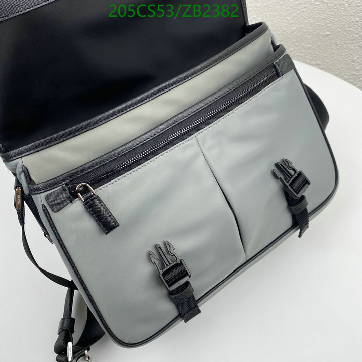 Prada Bag-(Mirror)-Diagonal-,Code: ZB2382,$: 205USD