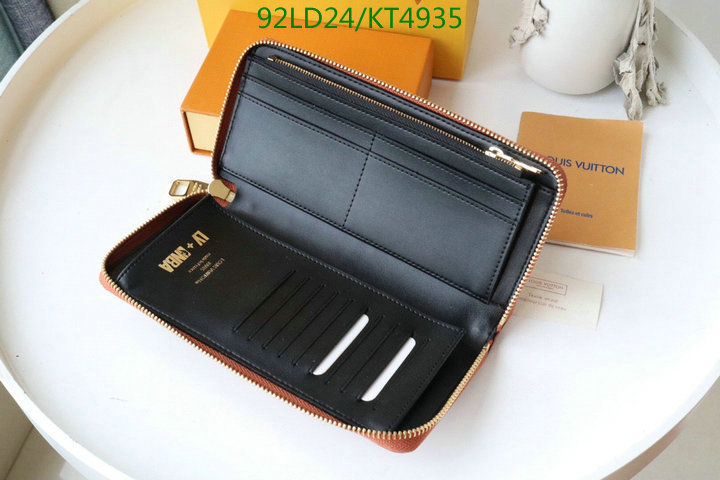 LV Bags-(Mirror)-Wallet-,Code: KT4935,$: 92USD
