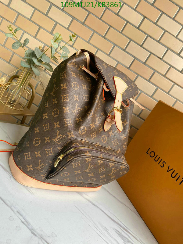 LV Bags-(4A)-Backpack-,Code: KB3861,$: 109USD