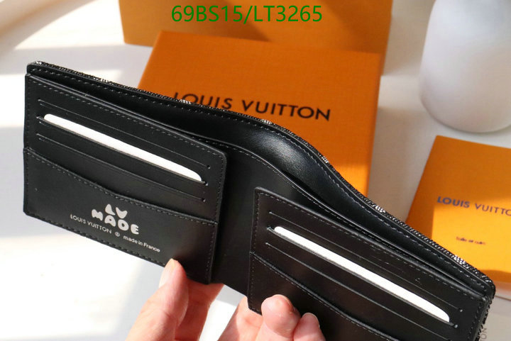 LV Bags-(Mirror)-Wallet-,Code: LT3265,$: 69USD