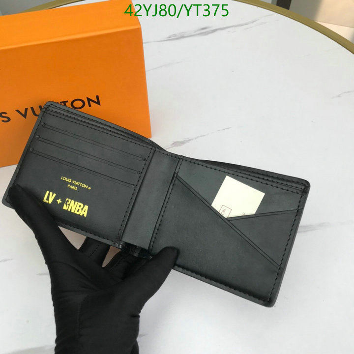 LV Bags-(4A)-Wallet-,Code: YT375,$: 42USD