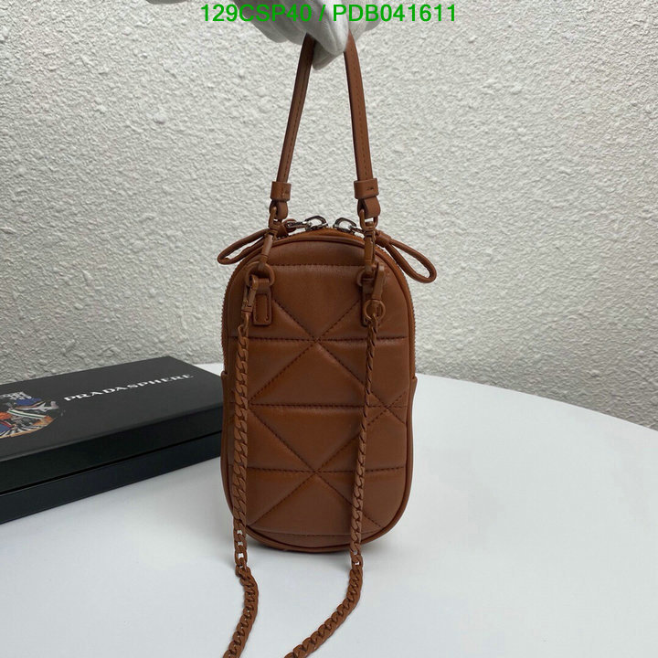 Prada Bag-(Mirror)-Diagonal-,Code: PDB041611,$: 129USD