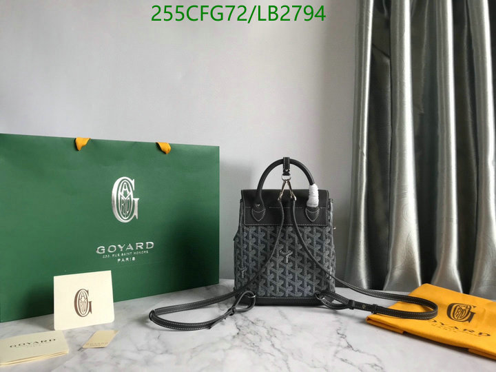 Goyard Bag-(Mirror)-Backpack-,Code: LB2794,$: 255USD