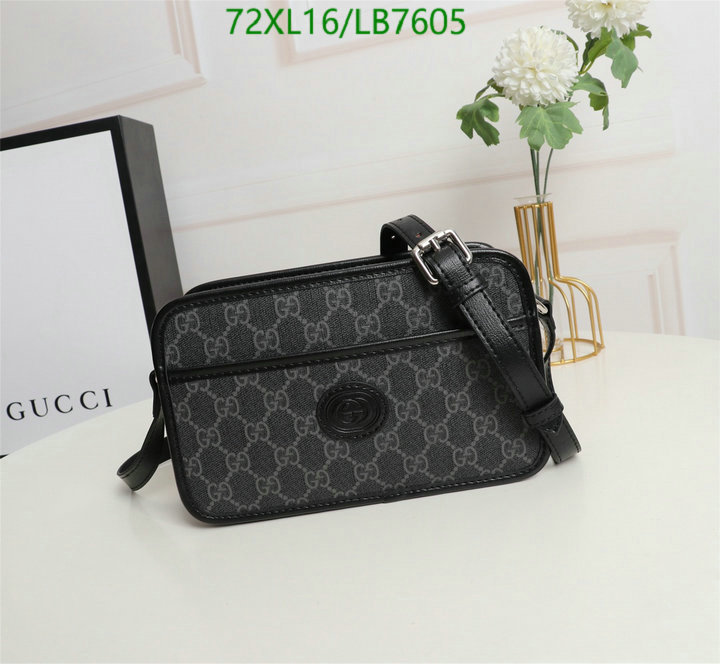 Gucci Bag-(4A)-Diagonal-,Code: LB7605,$: 72USD