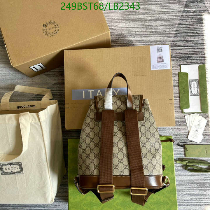 Gucci Bag-(Mirror)-Backpack-,Code: LB2343,$: 249USD