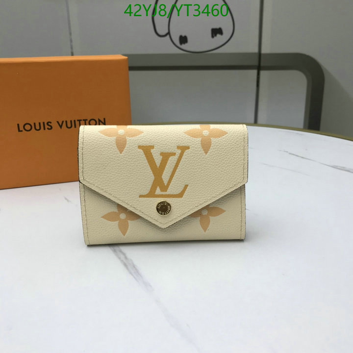 LV Bags-(4A)-Wallet-,Code: YT3460,$: 42USD