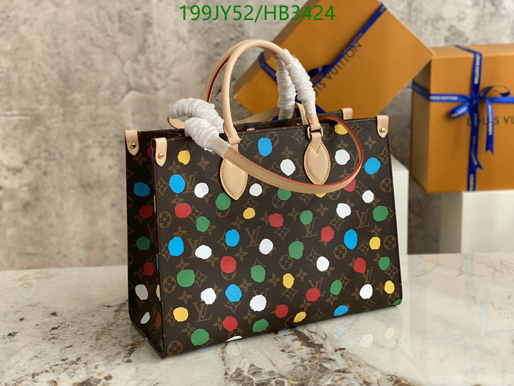 LV Bags-(Mirror)-Handbag-,Code: HB3424,$: 199USD