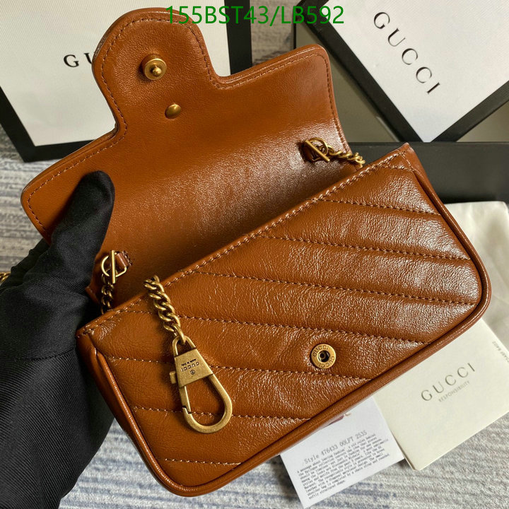 Gucci Bag-(Mirror)-Marmont,Code: LB592,$: 155USD