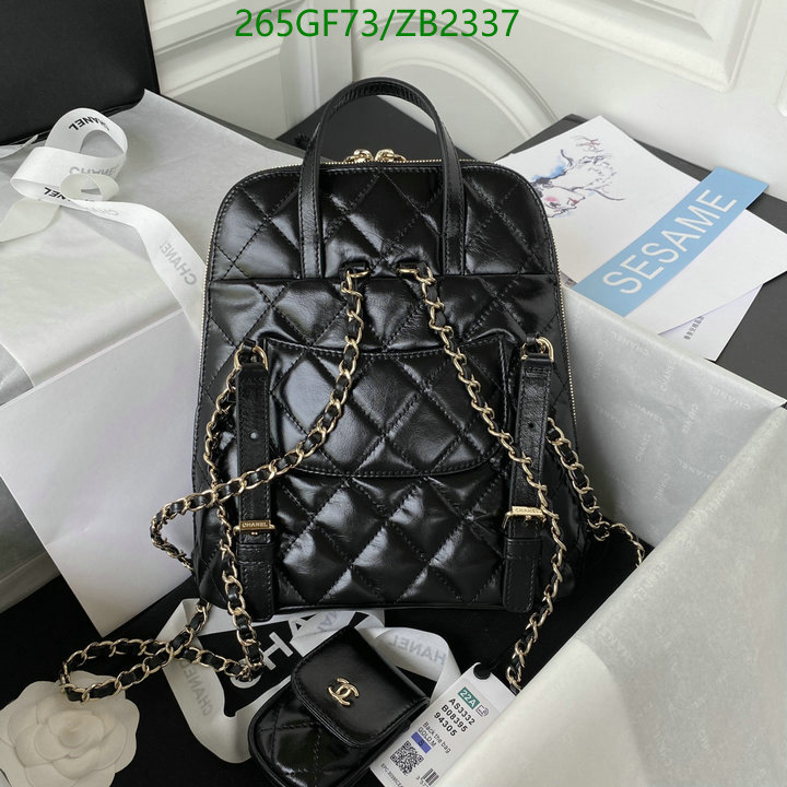 Chanel Bags -(Mirror)-Backpack-,Code: ZB2337,$: 265USD