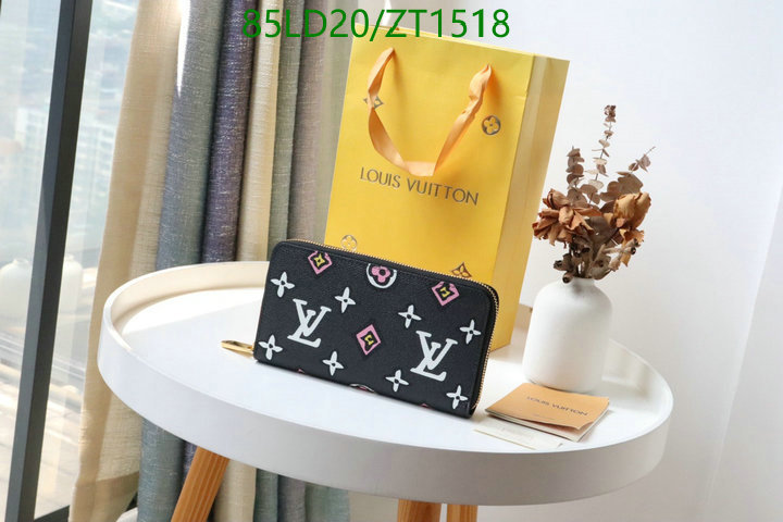 LV Bags-(Mirror)-Wallet-,Code: ZT1518,$: 85USD