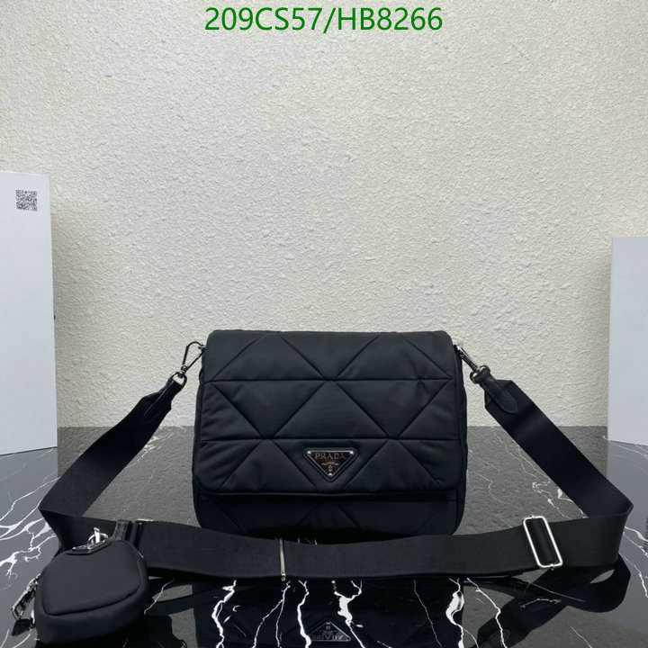 Prada Bag-(Mirror)-Diagonal-,Code: HB8266,$: 209USD